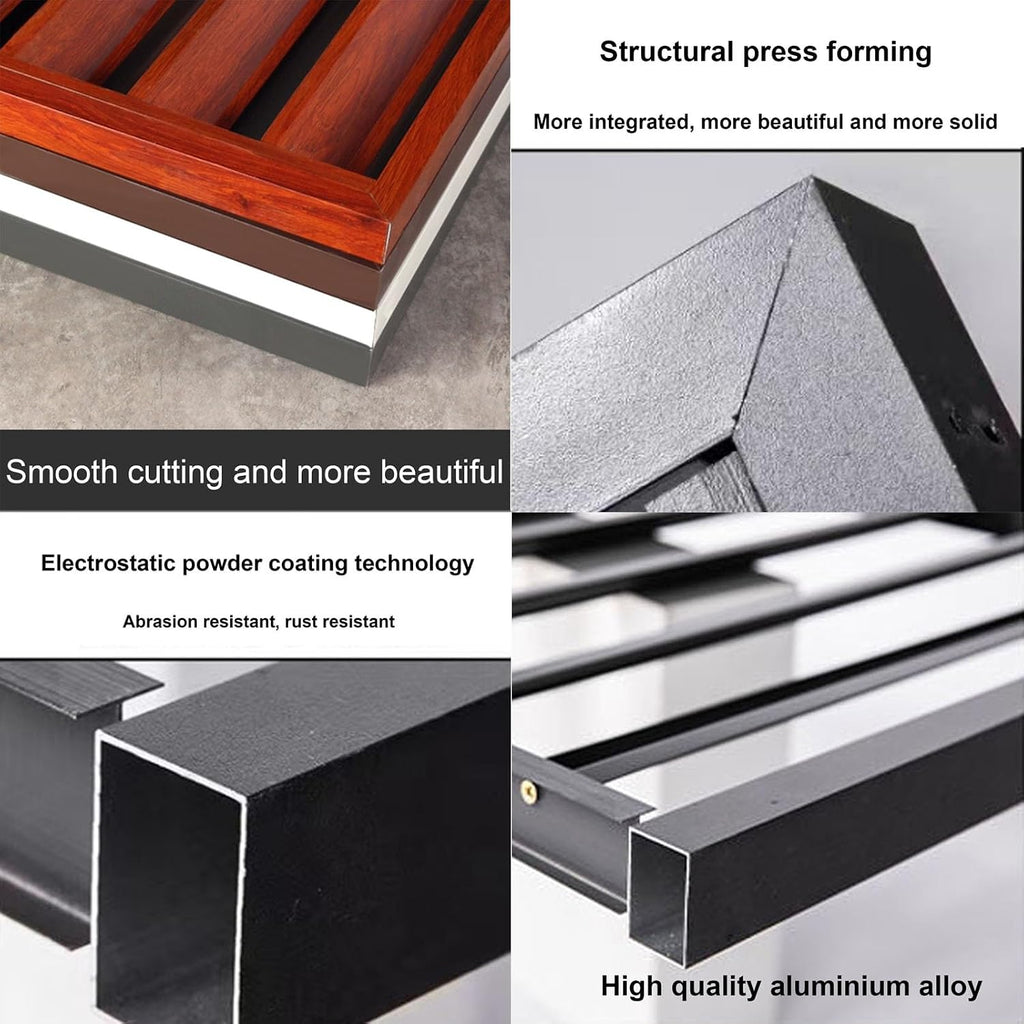 GENERIC Housse Robuste En Aluminium Pour Climatiseur – Protection Anti-vol Et Réduction Du Bruit – Clôture élégante Parfaite Pour Les Unités De Climatisation Extérieures