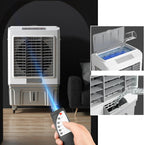  Refroidisseur D'air Par évaporation Commercial, Grand Réservoir D'eau Et Flux D'air Puissant Pour Les Grands Espaces, Télécommande, Oscillation Automatique à 3 Vitesses, Minuterie De 7,5 H