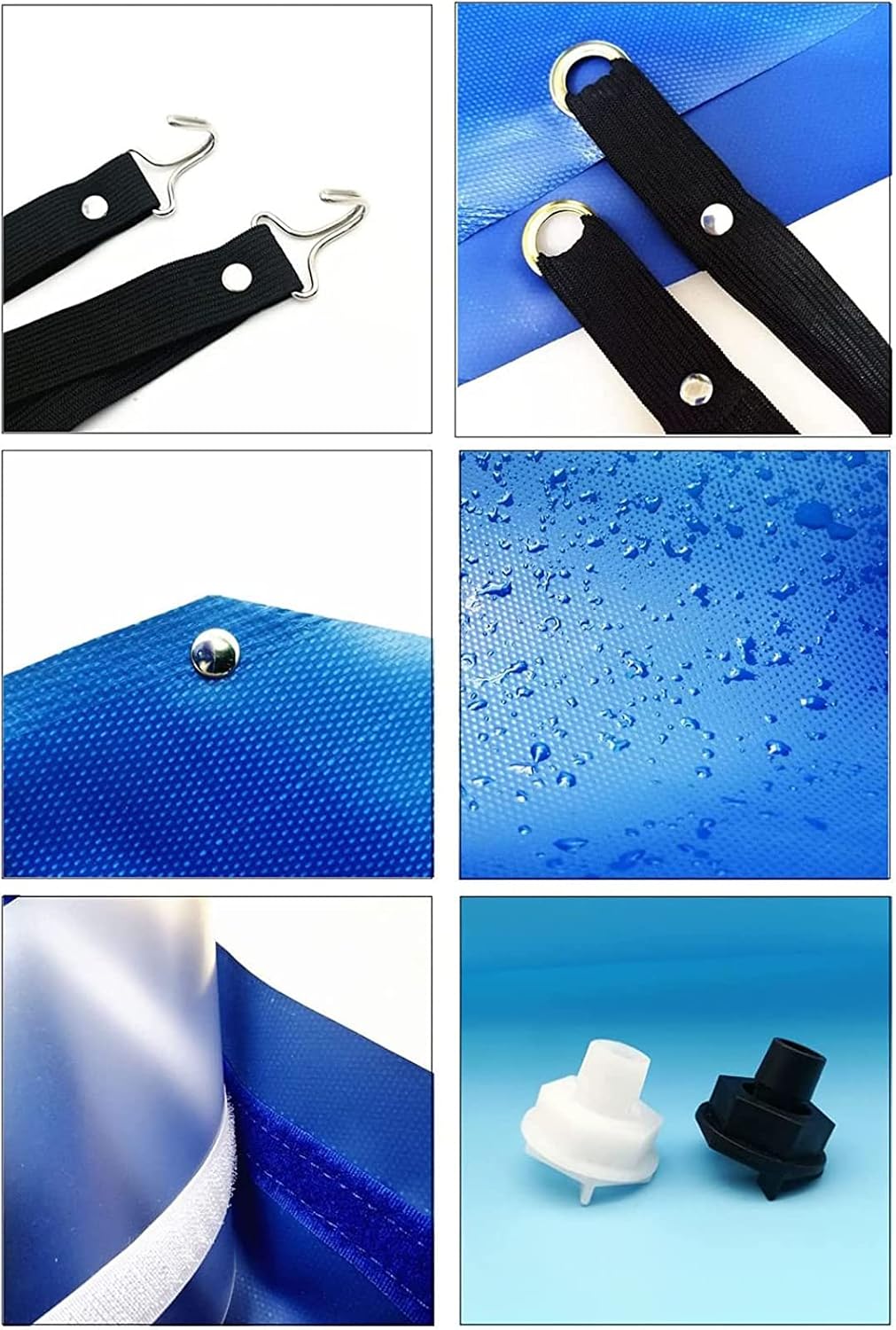  CUSMA Kit De Couverture De Nettoyage De Climatiseur, Sac De Protection Anti-Poussière Étanche Avec Tuyau De Vidange De 2,5 M, Pour Unités Murales Mini Split AC (Réutilisables),2~3P