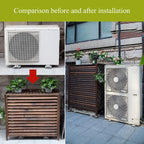 Housse De Protection Pour Climatiseur D'extérieur En Bois Massif, Support De Fleurs Pour Balcon En Bois, étagère De Rangement épaisse