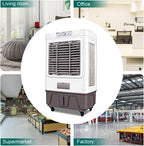  Refroidisseur D'air Par évaporation Commercial, Climatiseur à 3 Vitesses, Grand Réservoir D'eau, Oscillation à 120°, Molette De Défilement, Ventilateur De Climatisation Industriel