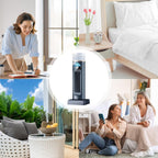  Ventilateur D'air Froid – Climatiseur Personnel, Humidificateur Par évaporation à Vitesses Réglables, Gadgets Cool Avec Minuterie Et Télécommande, Refroidisseur D'espace Sans Lame | Bureau à Domicile