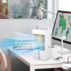 GENERIC Petit Refroidisseur D'air, Ventilateur De Climatisation Portable, Alimenté Par USB, Pulvérisation à Vitesse Réglable Pour La Maison, Le Bureau, La Chambre à Coucher, Les Voyages En Plein Air