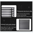 GENERIC Housse De Protection En Aluminium Pour Climatiseur Extérieur Et Pompe à Chaleur Pour Radiateur à Condensateur, Unité CA Divisée, Résistante Aux Intempéries, Protection Durable Et élégante