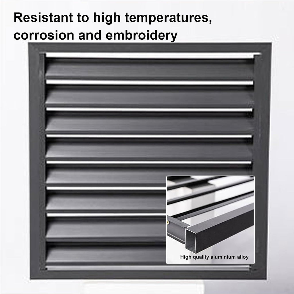 GENERIC Housse En Aluminium De Qualité Supérieure Pour Climatiseur | Bouclier Décoratif Pour Unité Extérieure | Clôture Résistante Aux Intempéries Pour Climatisation Et Pompe à Chaleur | Cachette élégante