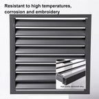 GENERIC Housse Décorative Pour Climatiseur Extérieur En Aluminium Pour Pompe à Chaleur - Protection Contre Les Intempéries Pour Systèmes CVC Domestiques.
