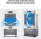  Industrial Evaporative Air Cooler With 120° Oscillation, 50L Water Tank, 3 Speeds & 6 Ice Packs For Large Rooms, Patios, Garages