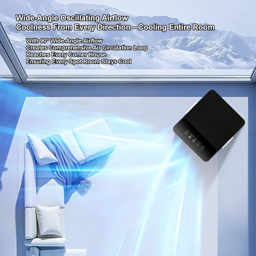  Refroidisseur D'air Par évaporation Avec Grand Réservoir De 15 L, Oscillation à 80 °, Minuterie 24 Heures, Télécommande, Débit D'air élevé, Faible Bruit, Fonction Brume Et Humidificateur