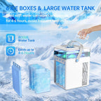  Climatiseurs Portables, Mini Climatiseur 5 En 1 Avec Ventilateur AC à 3 Vitesses & 3 Modes De Pulvérisation & Contrôle Par Application & Minuteries, Refroidisseur D'air évaporatif Silencieux à