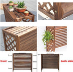 GENERIC Housse De Protection Anti-corrosion Pour Climatiseur Extérieur En Bois Massif Pour Plantes Et Balcons - 100 X 43 X 94 Cm