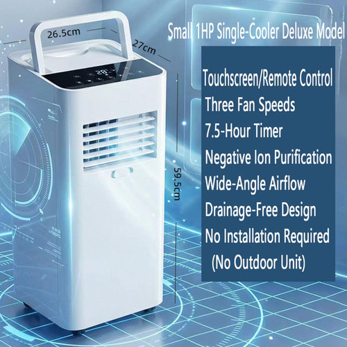 Climatiseur Portable 7000 BTU Pour Les Chambres Jusqu'à 300 Sq.ft, Unité De Climatisation Intelligente Avec Télécommande, Refroidissement Rapide, Déshumidificateur, Mode De Sommeil Silencieux, Kit De