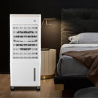 GENERIC Ventilateur De Refroidissement Avec Purification De L'air, Oscillation à 3 Vitesses, Grand Angle, Double Réservoir D'eau Et Roues – Ventilateur De Sol Parfait Pour La Maison Et La Chambre à Coucher