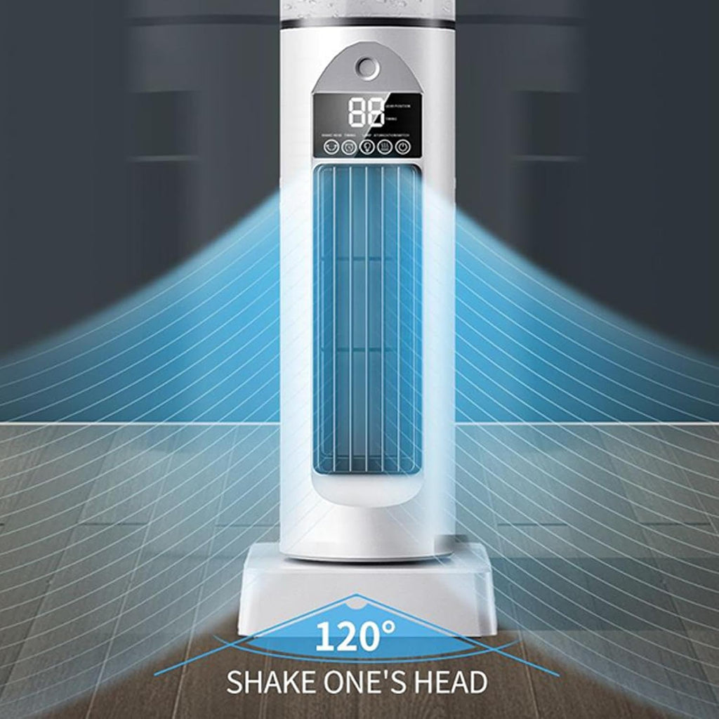 GENERIC Ventilateur De Climatisation – Climatiseur Portable, Humidificateur à Vitesses Réglables Par évaporation, Gadgets Cool Avec Minuterie Et Télécommande, Refroidisseur D'espace Sans Pales Pour La Maison