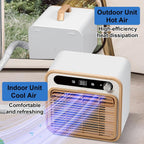  12000 BTU Portable Split AC, Télécommande WiFi, 130m3/h Refroidissement Silencieux Pour Tente, VR, Caravane, Pas De Tuyau Requis, Conception Légère Pour Le Camping Extérieur Et L'utilisation Intérieur