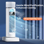  Climatiseur Portable Silencieux, Refroidisseur D'Air Avec Brume Froide, 6 Vitesses, Oscillation 120°, Télécommande, Timer 6 H, Réservoir D'Eau, Pour Chambre, Bureau, Maison Et Été