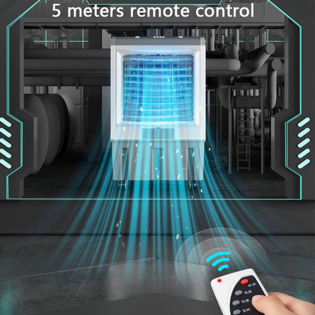  Ventilateur De Refroidissement Portable Pour Climatiseur Oscillant à 120°, 3 Vitesses De Vent Silencieuses, Minuterie De 12 Heures, Pas Besoin De Tuyau, Modes Pour La Maison Et Le Bureau