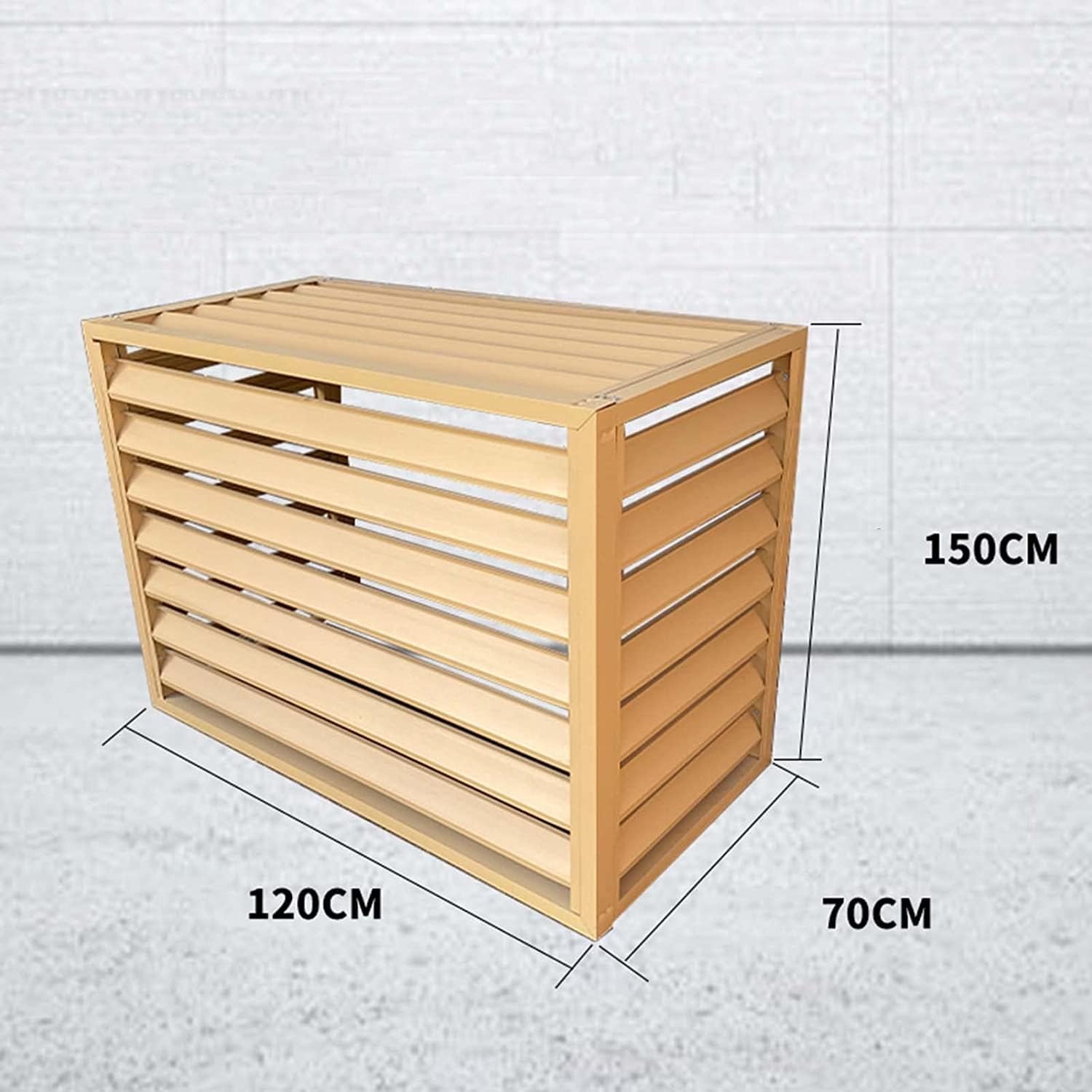  Écran De Clôture De Climatiseur En Aluminium, Grille À Persiennes Résistante Aux Intempéries For Unités Extérieures, Boîtier Autoportant For Couvrir Les Déchets Extérieurs Ou Les Unités AC (Color : I
