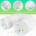  Tuyau De Climatisation Portable 2m Ø150mm Tuyau Climatiseur Mobile Pour Salle De Bain Cuisine Climatisation Sèche-linge Déshumidificateurs