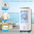 GENERIC Refroidisseur D'air Par évaporation, Climatiseur Portable à Oscillation à 90° Avec 3 Vitesses, 3 Modes, Minuterie 15 H, Réservoir D'eau 9 L, Télécommande, Ventilateur De Refroidissement Port