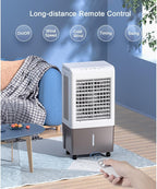 GENERIC Ventilateur De Refroidissement à évaporation 50 L Grand Réservoir D'eau 3 Vitesses Télécommande 7,5 H Minuteur Pour Un Refroidissement Efficace