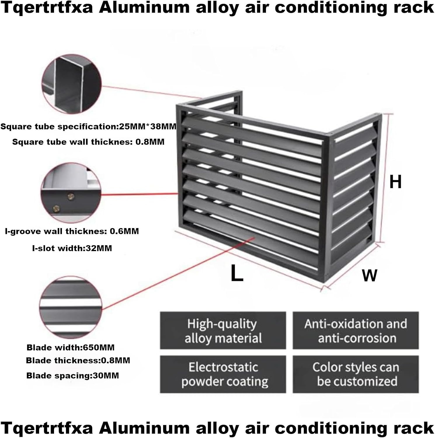 GENERIC Housse De Climatiseur D'extérieur Résistante Aux Intempéries - Protection Durable Pour Intérieur Et Extérieur - Idéale Pour Dissimuler Les Clôtures Et Protéger Contre Les Intempéries