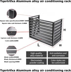 GENERIC Housse En Aluminium Pour Climatiseur – Protection Pour Pompe à Chaleur Extérieure Et Intérieure – Clôture Grise élégante Pour Dissimulation – Matériau Extérieur Résistant Aux Intempéries