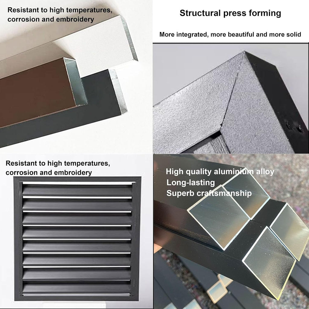  Housse De Pompe à Chaleur En Aluminium Pour Climatiseurs Extérieurs – Bouclier De Protection Résistant Aux Intempéries Pour L'installation De La Climatisation Et Léger, Idéal Pour Un Usage Domestique