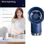  Refroidisseur D ' Air Compact, Rechargeable Par USB, 500ml, 3 Vitesses, Silencieux, Pour Chambre à Coucher, Ventilateur De Table De Voyage Avec Minuterie