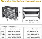 GENERIC Clôture De Climatiseur En Aluminium Grain De Bois – Housse De Protection Extérieure Pour Unités 2–3P (L 110 X L 60 X H80) – Écran De Pompe à Chaleur Pour Protection D'unité De Condensateur