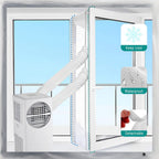  Joint De Fenêtre Pour Climatiseur Mobile, Joint De Fenêtre Pour Climatiseurs Mobiles Avec Fermeture à Glissière Et Fermeture à Adhésive (400 Cm)
