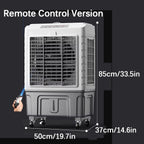  Rafraîchisseurs D'air Par Évaporation Avec Réservoir D'eau 50 L/55 L, Climatiseurs Portables, 3 Vitesses Avec Oscillation, Télécommande, Minuterie 7 Heures, 4 Blocs De Glace(88 * 50 * 37cm)