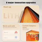  Climatiseur Portable Mural 2-en-1 2000 W | Refroidissement/chauffage Naturel Rapide | Ultra Silencieux For Les Chambres(B)