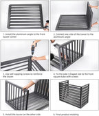 GENERIC Housse En Aluminium Pour Climatiseur Extérieur - Blanc - 100 Cm - Protège Les Unités De Climatisation - Poubelles - Sécurité Des Animaux Domestiques - Panneaux De Clôture D'isolation Des Feuilles.