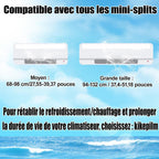  Kit De Nettoyage En Profondeur Pour Le Nettoyage De Climatiseur, Sac De Nettoyage De Climatiseur Avec Tuyau D'eau (13 Pièces, Grand, Bleu Ciel)