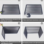 GENERIC Housse De Protection Pour Climatiseur Extérieur En Aluminium Résistant Aux Intempéries - Design De Clôture Pour Unités Extérieures Et Housse élégante Pour Climatiseur