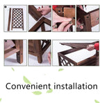  Housses De Protection En Bois Rustique Pour Climatiseur, écran De Clôture Pour Climatiseur Extérieur, Housse De Protection Pour Climatiseur Extérieur, Pour Cacher Les Poubelles