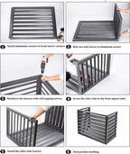  Écran De Clôture De Climatiseur En Aluminium, Grille À Persiennes Résistante Aux Intempéries For Unités Extérieures, Boîtier Autoportant For Couvrir Les Déchets Extérieurs Ou Les Unités AC (Color : I