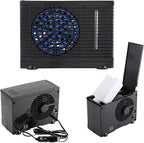 Climatiseur Ventilateur Portable Pour Voiture, Souffleur D'Air Portable Pour Voiture, Rafraîchisseur D'Air Évaporatif 12V Pour Camion Camping-Car Voyage Sous-Sol Chambre Garage