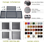 GENERIC Écran De Clôture Pour Climatiseur Extérieur – Couvercle En Alliage D'aluminium Et Volets Anti-corrosion Pour Unité AC Blanc élégant Taille 2-3P Solution Extérieure