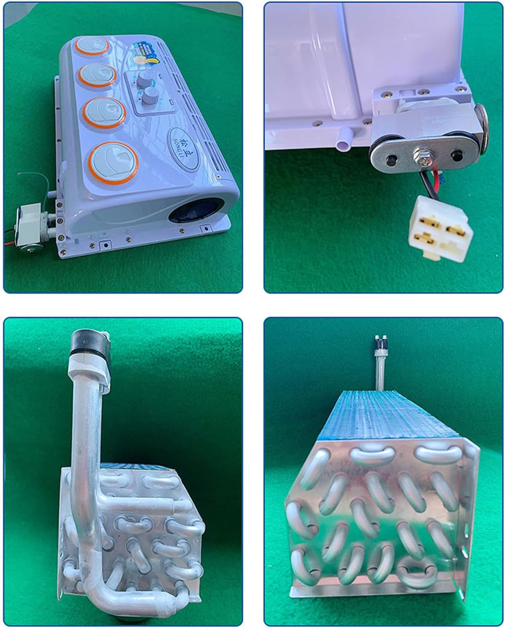  Refroidisseur D'intérieur Portable à Air 12V RV RV AC, 390CFM à Haut Débit D'air Avec Ventilation Double Latérale, Moteur 80W à Faible Bruit Pour La Caravane De Camping-car, Système De Refroidissement