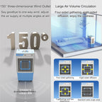 GENERIC 3 En 1 Refroidisseur D'air évaporatif, Ventilateur De Refroidissement De Marais De 30L Avec Des Boîtes à Glace, Réglages à 3 Vitesses, Sortie Oscillante 150 ° Pour Garage, Atelier, Refroidissement De