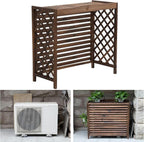 GENERIC Housse De Climatiseur D'extérieur En Bois Massif Et Clôture Décorative Pour Radiateur à Vapeur, Protection élégante Et Présentoir Pour Jardins