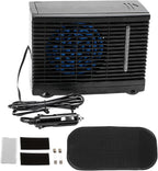  Climatiseur Ventilateur Portable Pour Voiture, Souffleur D'Air Portable Pour Voiture, Rafraîchisseur D'Air Évaporatif 12V Pour Camion Camping-Car Voyage Sous-Sol Chambre Garage
