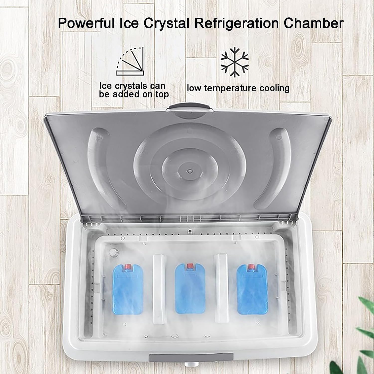 GENERIC Refroidisseur D'air évaporatif à 3 Vitesses, Ventilateur D'oscillation à 120 ° Avec Réservoir 55L, Unité De Refroidissement Portable Silencieuse Pour L'utilisation De Bureau à Domicile, énergétique Av