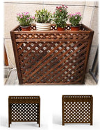  Grille De Protection Pour Climatiseur, Unité De Condensation, étagère De Rangement Pour Plantes, Support De Fleurs En Bois Pour Cacher L'unité De Climatisation Extérieure