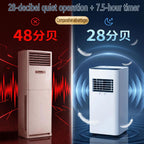  Climatiseur Portable 7000 BTU Pour Les Chambres Jusqu'à 300 Sq.ft, Unité De Climatisation Intelligente Avec Télécommande, Refroidissement Rapide, Déshumidificateur, Mode De Sommeil Silencieux, Kit De