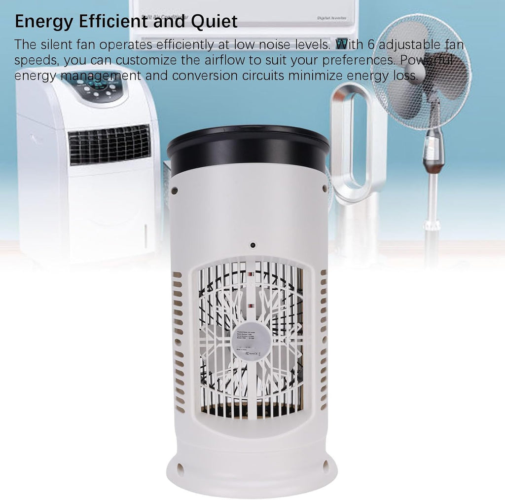  Srliya Climatiseur Portable 3 En 1 Avec 6 Vitesses, Réservoir D'eau De 300 Ml, Alimentation USB, Humidificateur Et Purificateur D'air Par évaporation, Filtre Intégré, Idéal Pour L