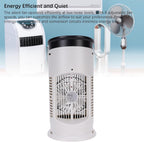  Srliya Climatiseur Portable 3 En 1 Avec 6 Vitesses, Réservoir D'eau De 300 Ml, Alimentation USB, Humidificateur Et Purificateur D'air Par évaporation, Filtre Intégré, Idéal Pour L