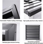  Housse De Climatisation Extérieure Résistante Aux Intempéries Avec Grilles En Aluminium – Élégante Housse De Protection Pour Climatiseur, Clôture D'intimité, Boîtier De Poubelle, Accessoires