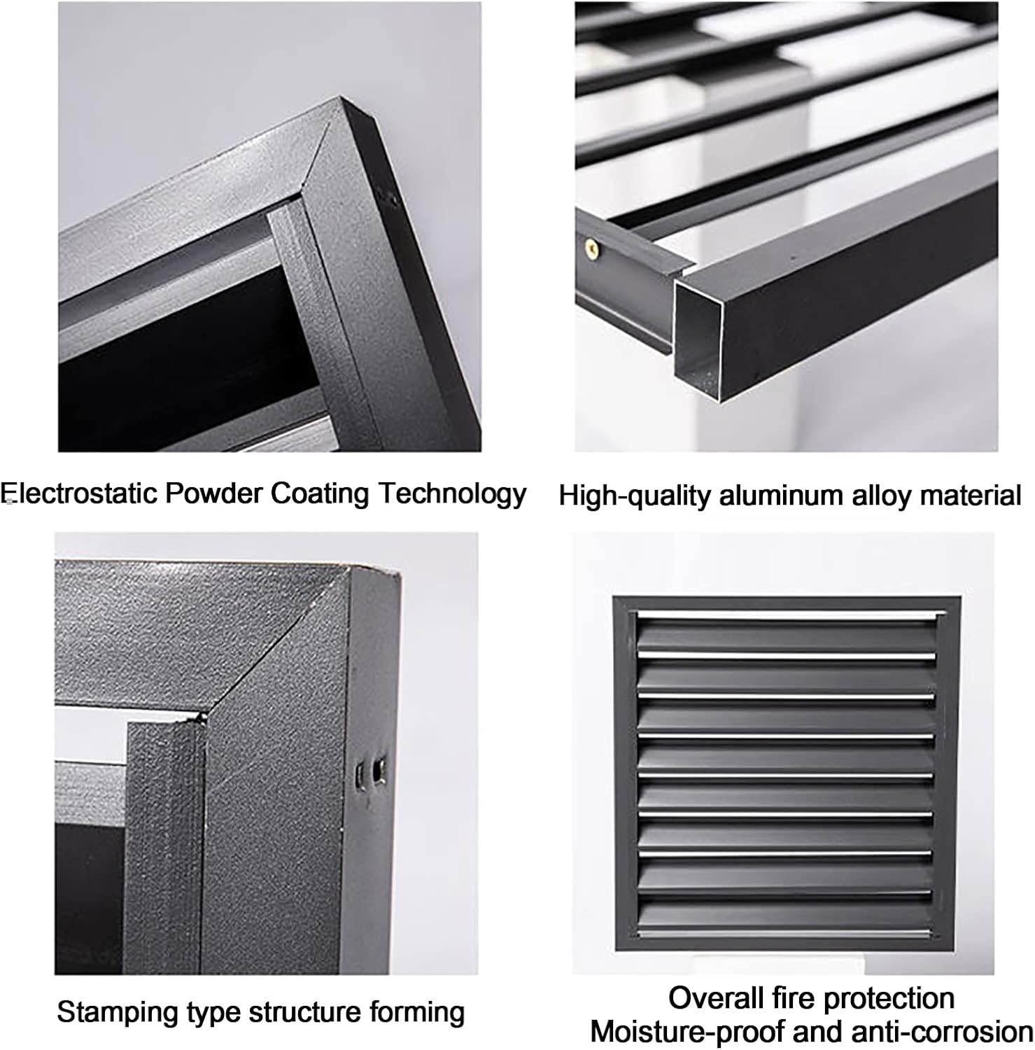  Housse De Climatisation Extérieure Résistante Aux Intempéries Avec Grilles En Aluminium – Élégante Housse De Protection Pour Climatiseur, Clôture D'intimité, Boîtier De Poubelle, Accessoires